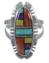 Sterling Silver Multicolor Southwest Ring Size 5-3/4 TX38167